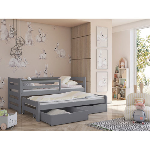 Harriet Bee Einzelbett Hodge mit Ausziehbett | Wayfair.de